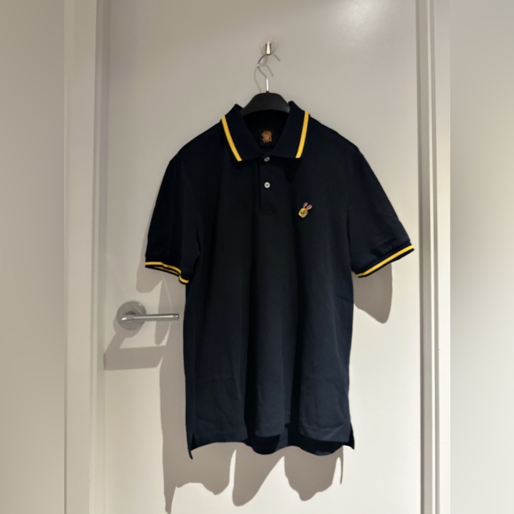 MCM Dark Blue Polo with Yellow Trim